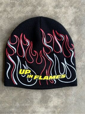 Pixar Cars Up In Flames Black Flame Beanie